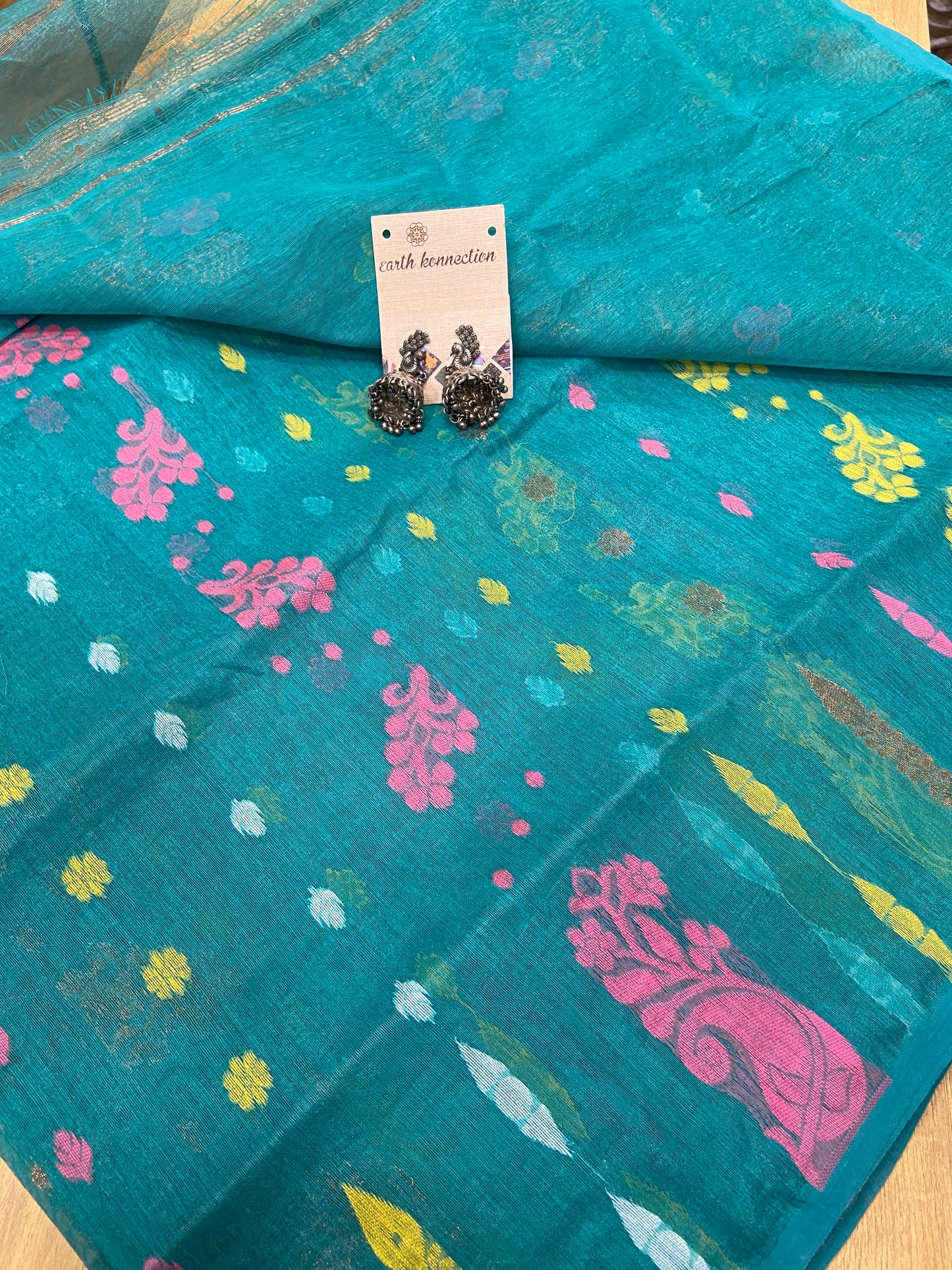 Cotton jamdani saree