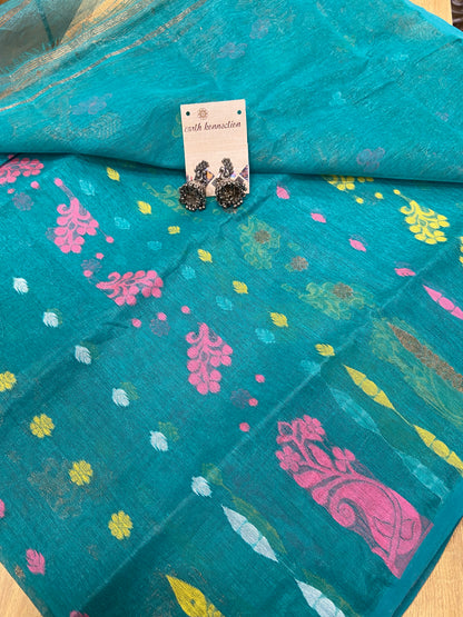 Cotton jamdani saree
