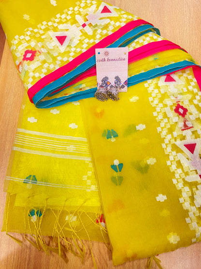 Muslin jamdani saree