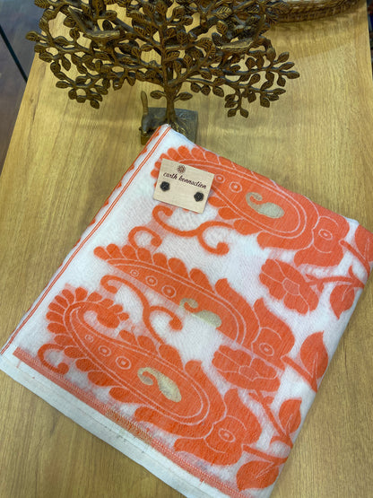 cotton jamdani saree