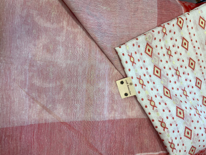 Cotton jamdani saree