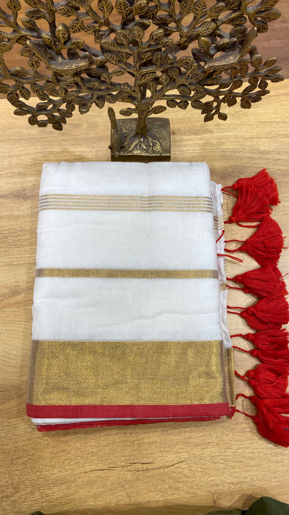 Mulmul Cotton saree