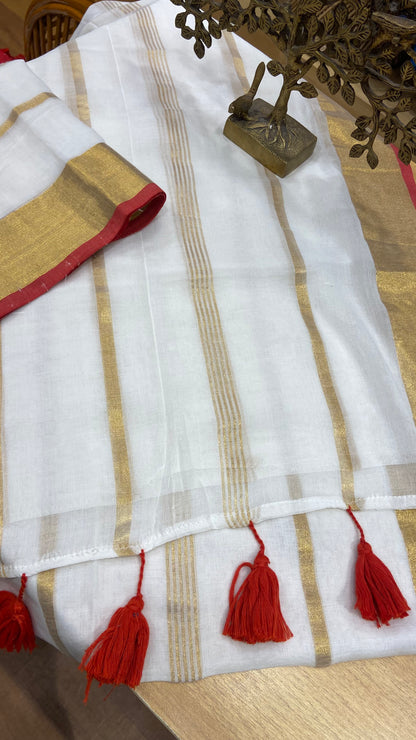 Mulmul Cotton saree