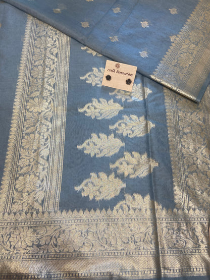 Blended chiffon banarasi saree