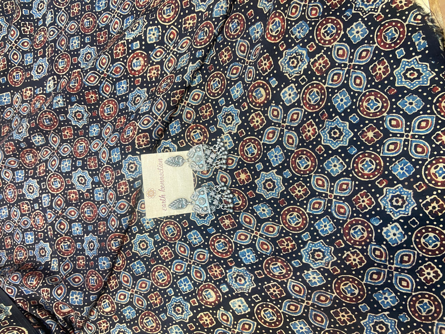 Cotton Modal Ajrak Silk Saree