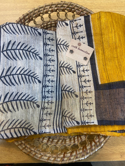 Pure Tussar Silk saree