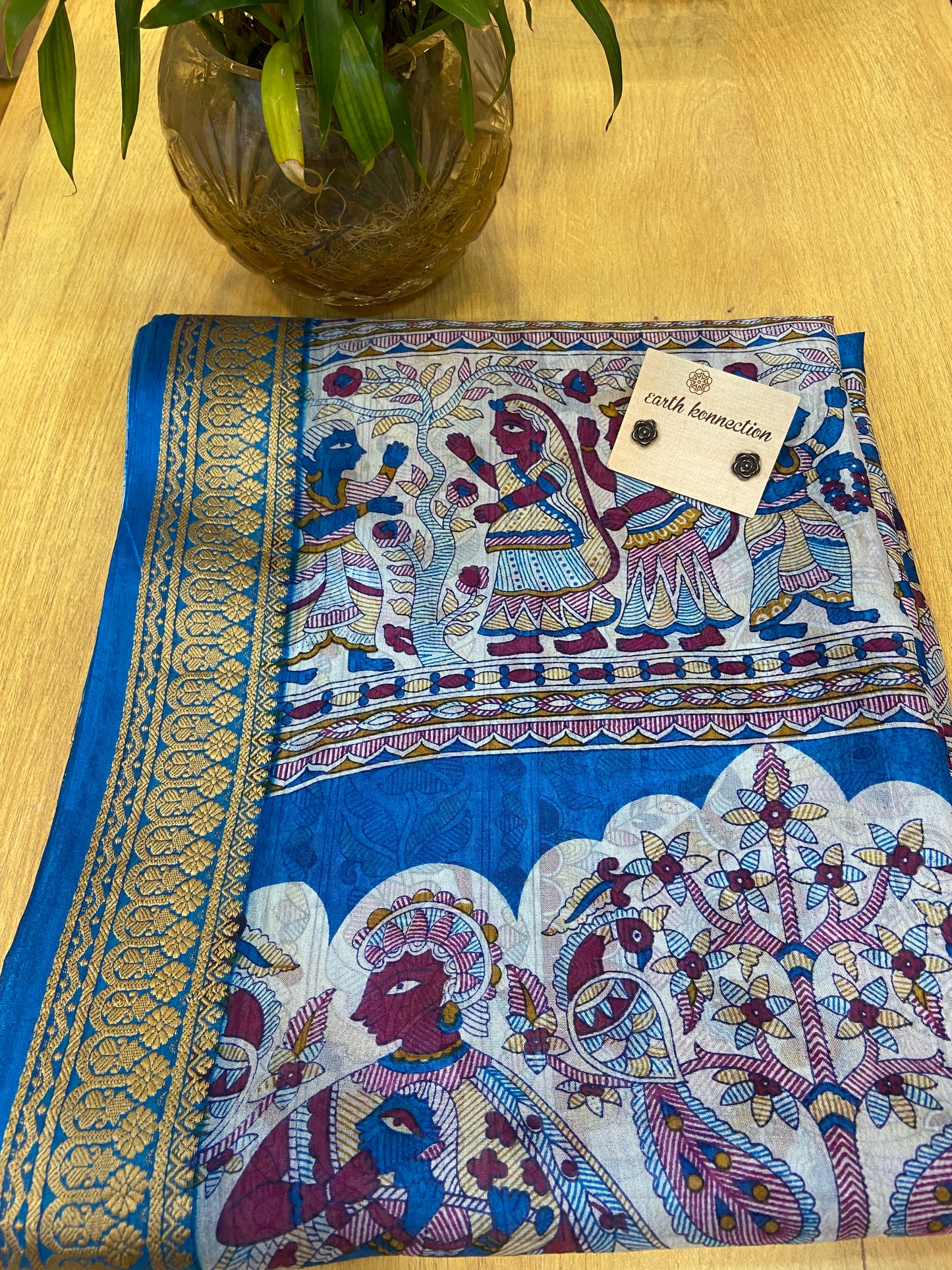 Madhubani silk saree