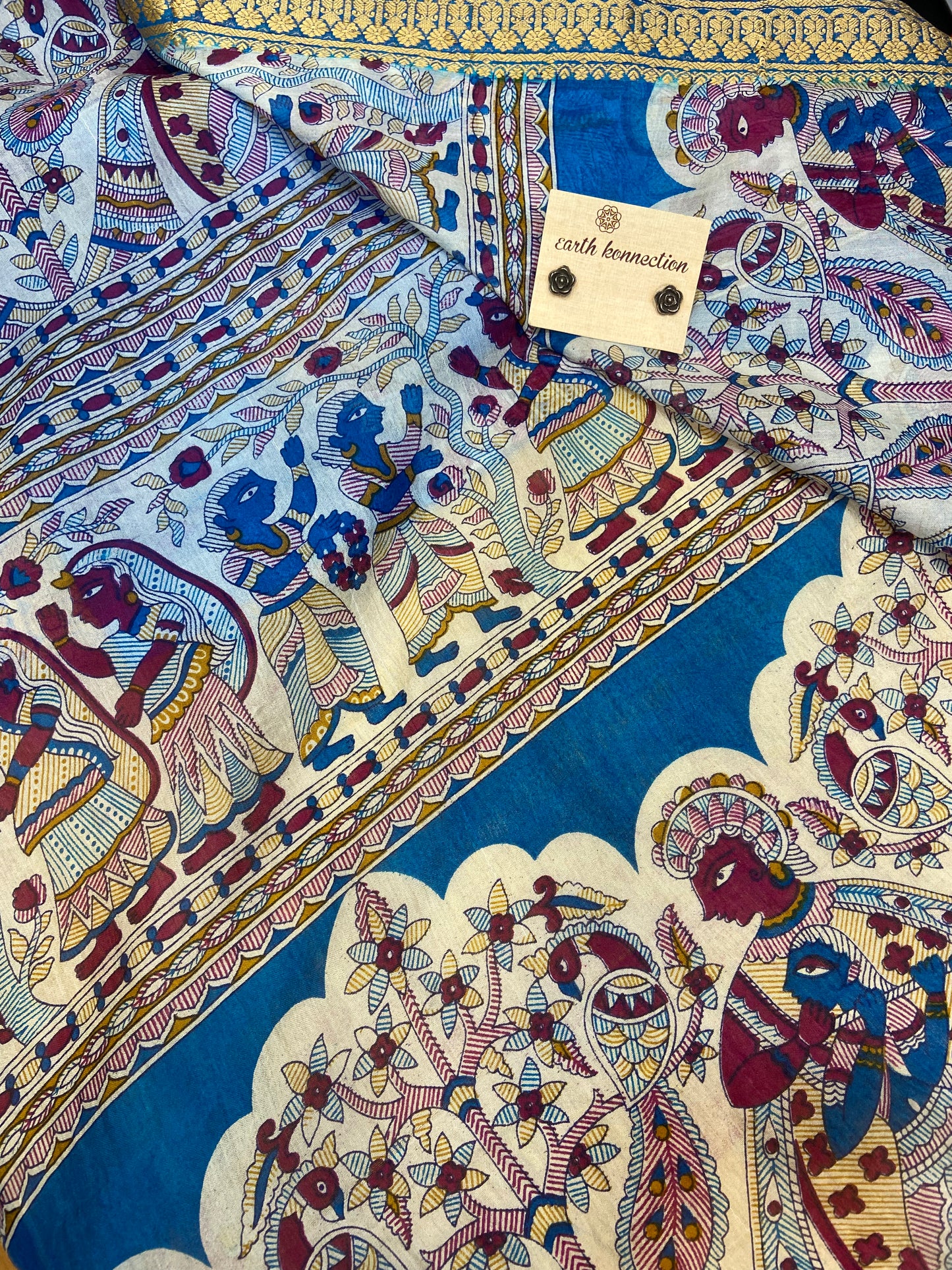 Madhubani silk saree