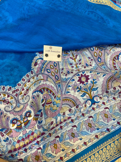 Madhubani silk saree