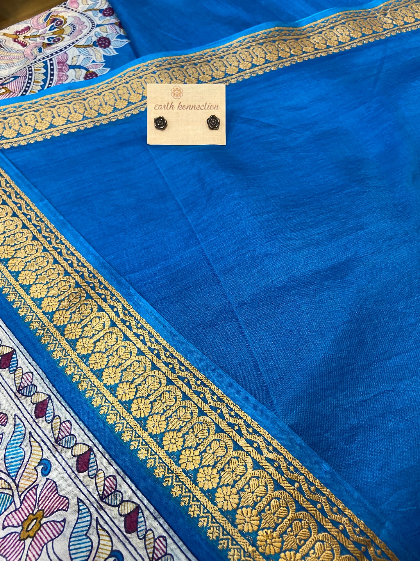 Madhubani silk saree