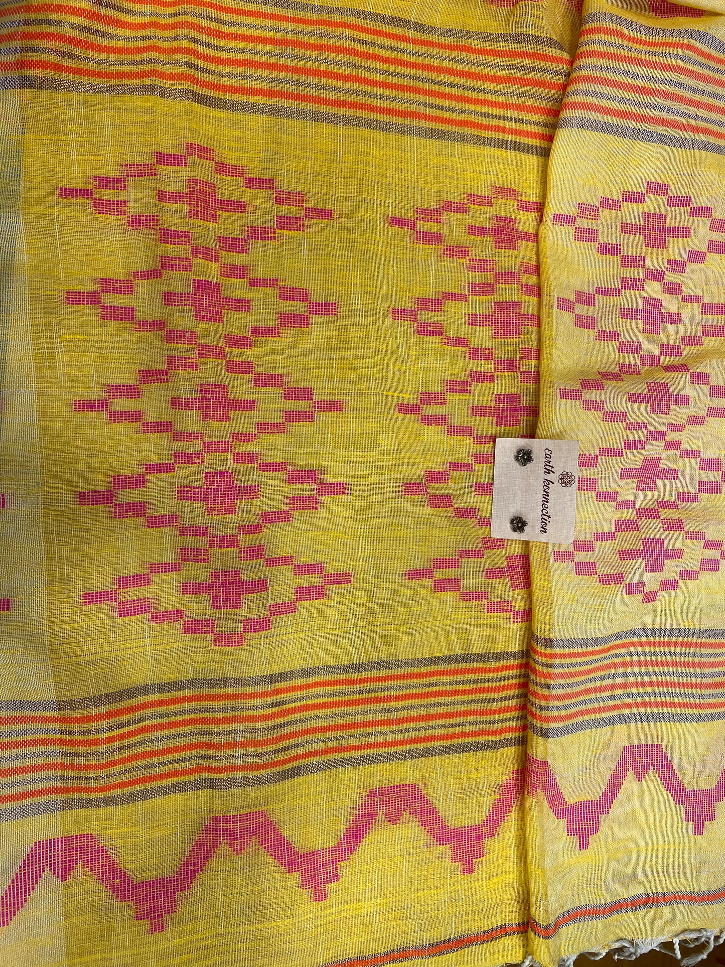 Linen saree