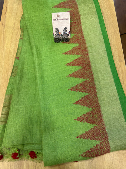 Linen saree