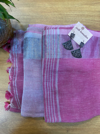 Linen saree
