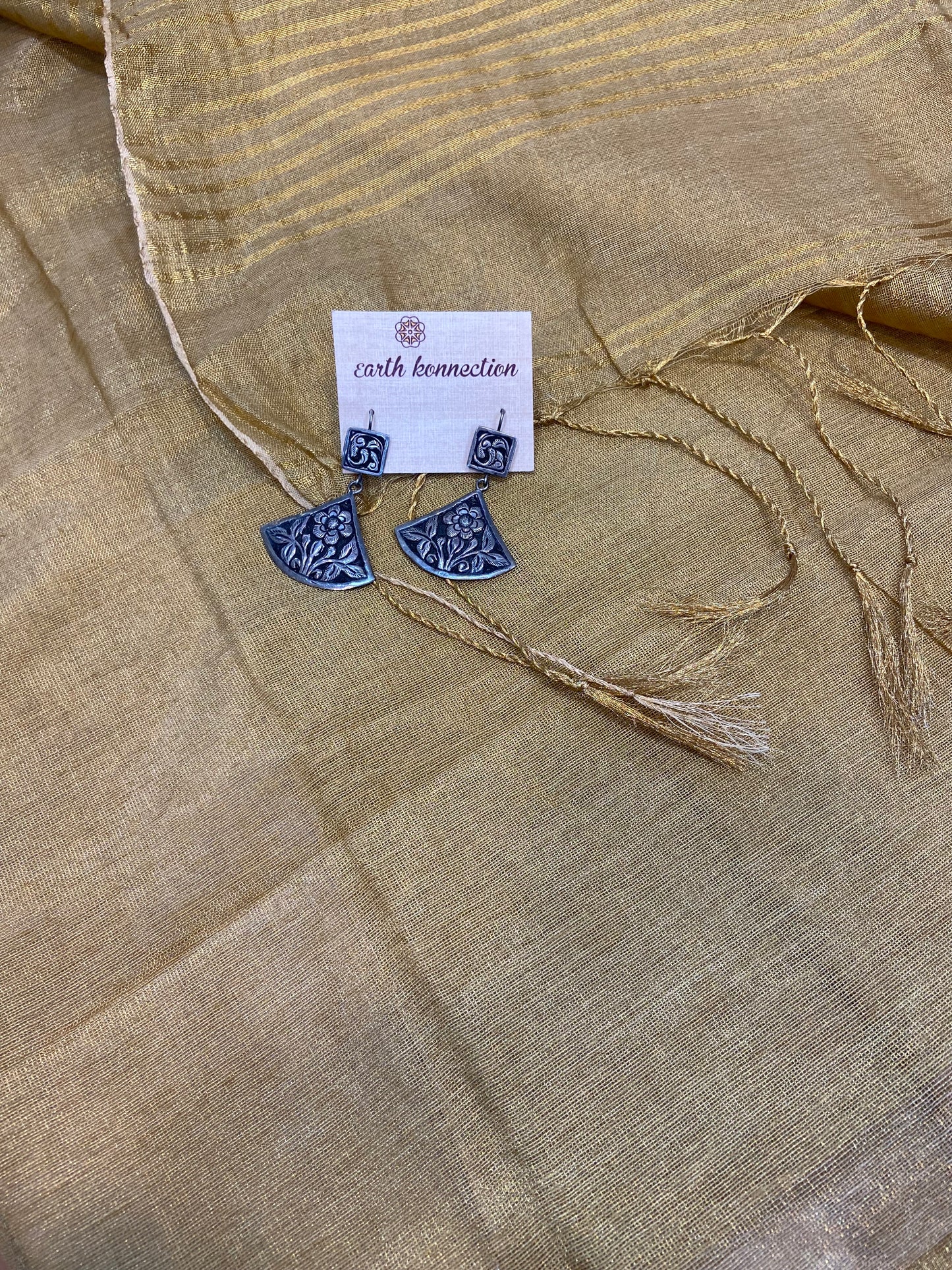 Linen tissue Silk saree