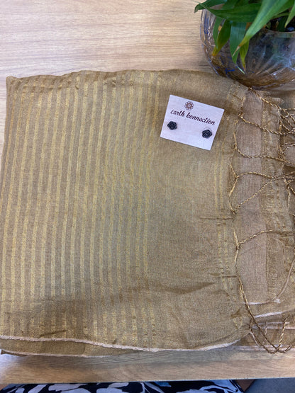 Linen tissue Silk saree