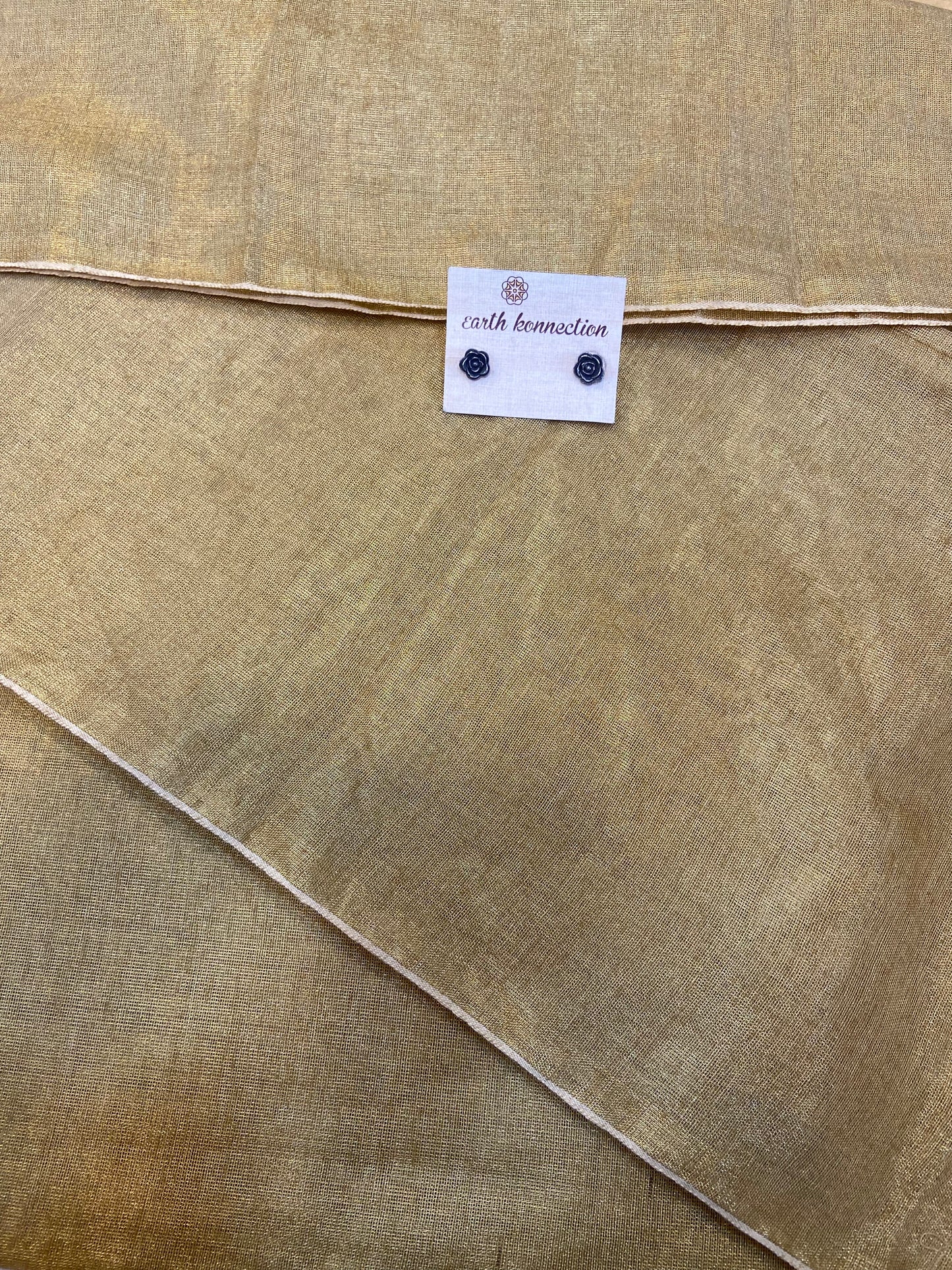 Linen tissue Silk saree