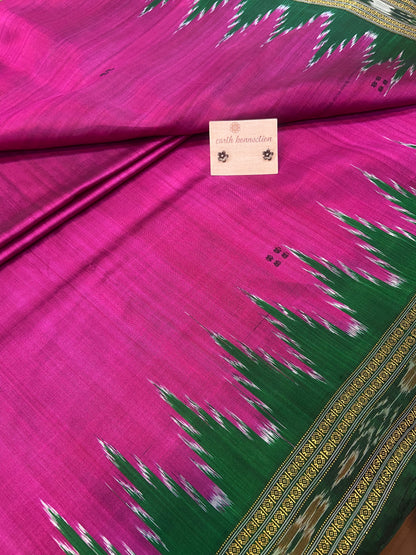 Ikat silk saree