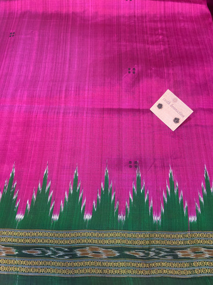 Ikat silk saree