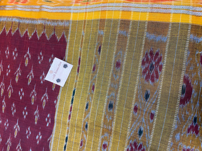 Sambhal puri Ikat cotton saree
