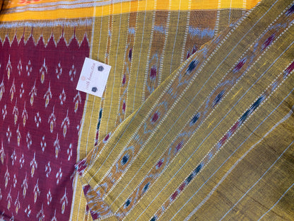 Sambhal puri Ikat cotton saree