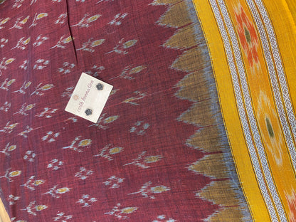 Sambhal puri Ikat cotton saree