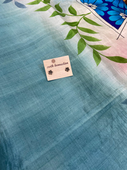 Hand painted Silk saree