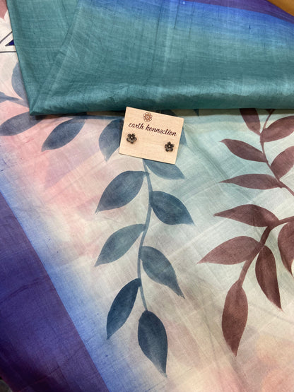 Hand painted Silk saree