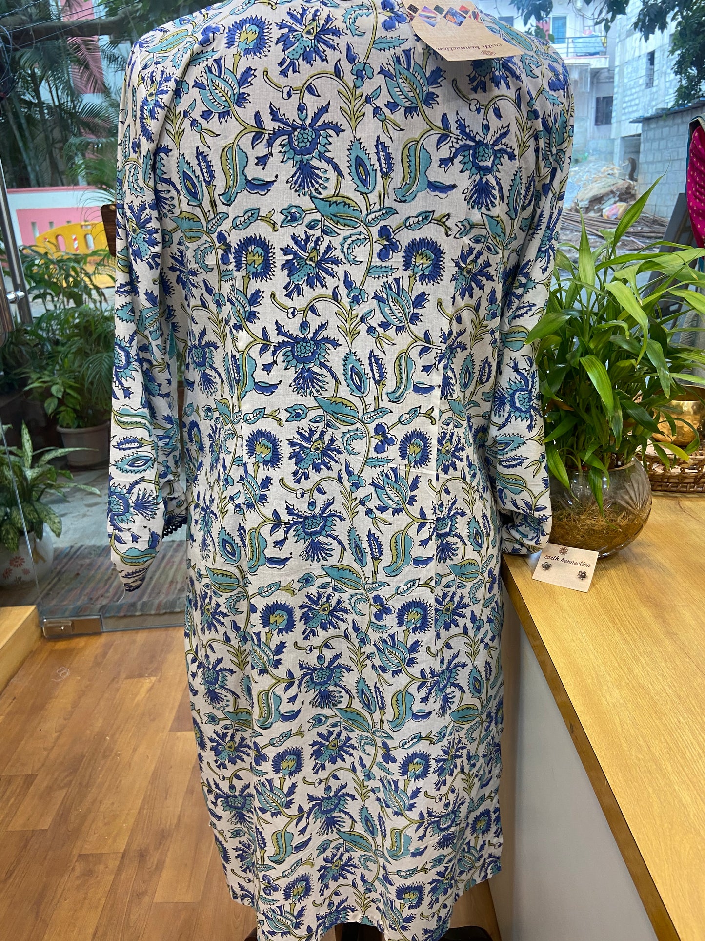 Block print kurta