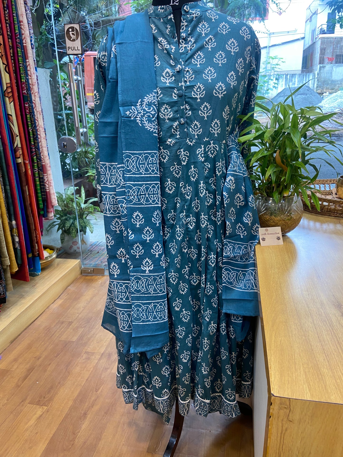 Block print kurta full set