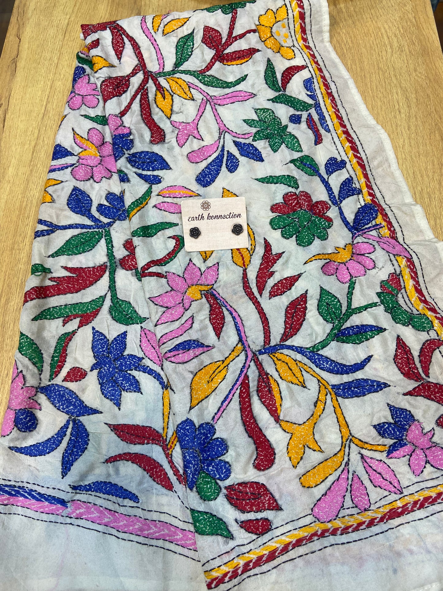 Kantha Work Dupatta