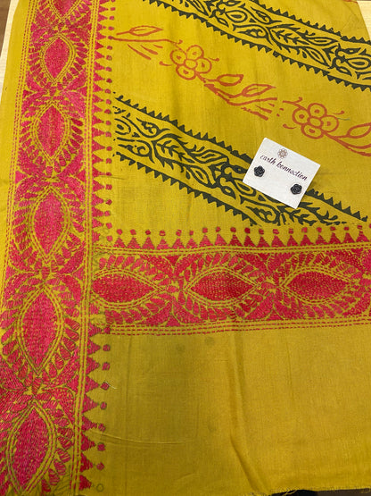Kantha Work printed Dupatta