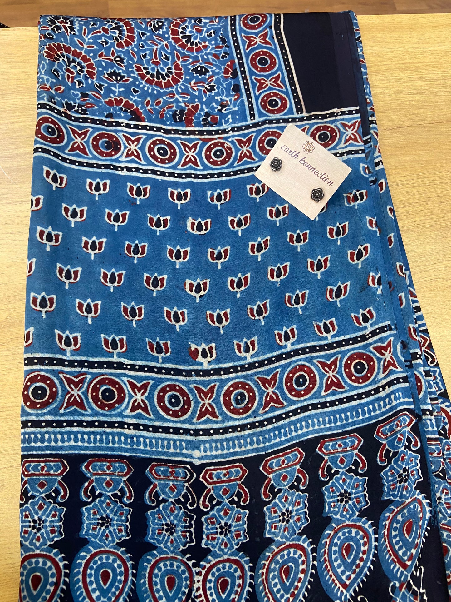 Modal Ajrakh silk Dupatta