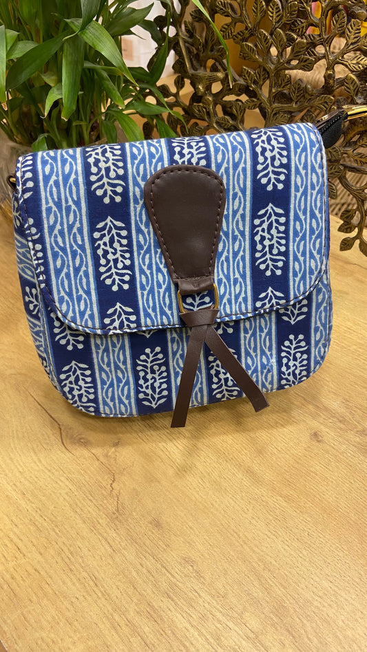 Hand Block Printed Sling Bag
