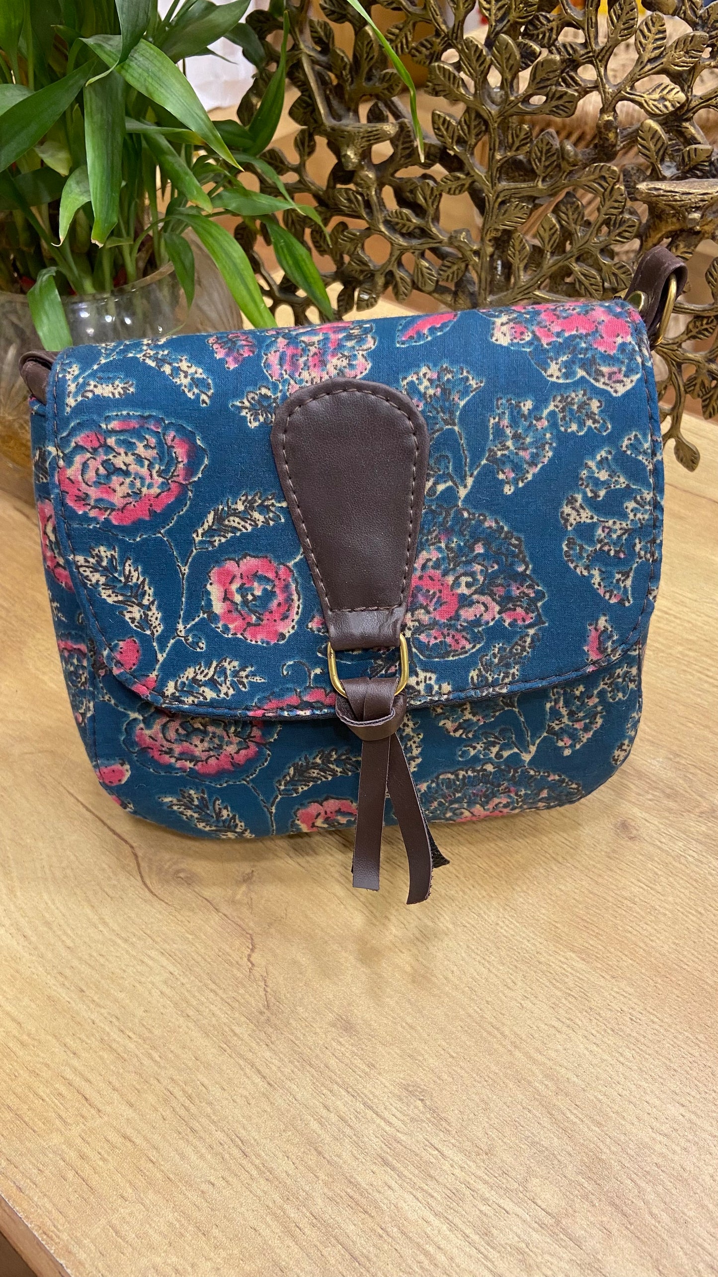Hand Block Printed Sling Bag