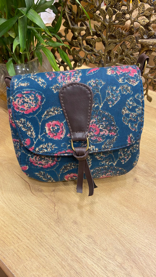 Hand Block Printed Sling Bag