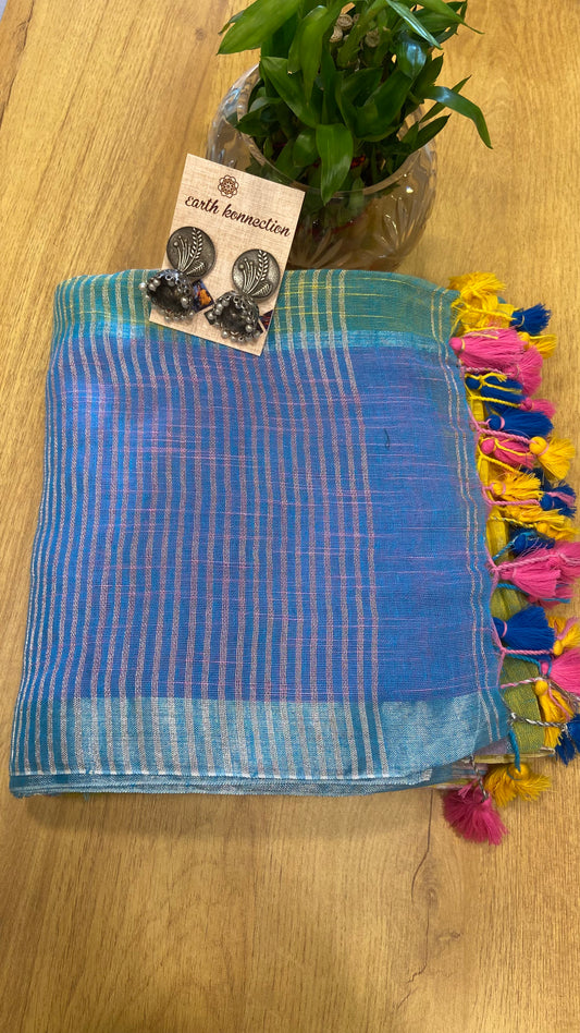 Linen saree