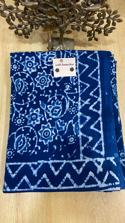 Mulmul Cotton batic saree