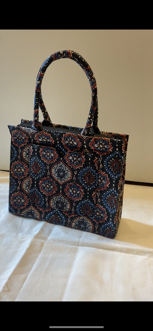 Hand Block Printed Hand Bag