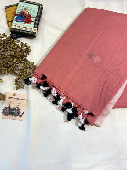 Pure mulmul cotton saree