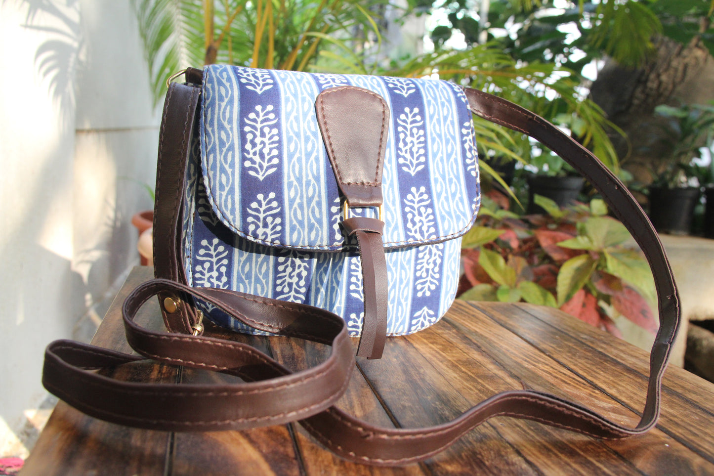 Hand Block Printed Sling Bag