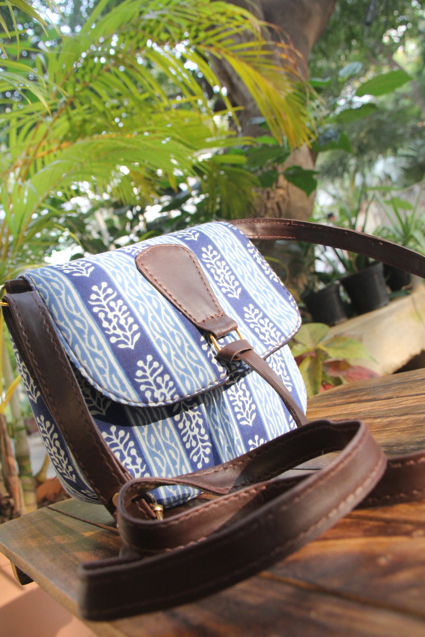 Hand Block Printed Sling Bag