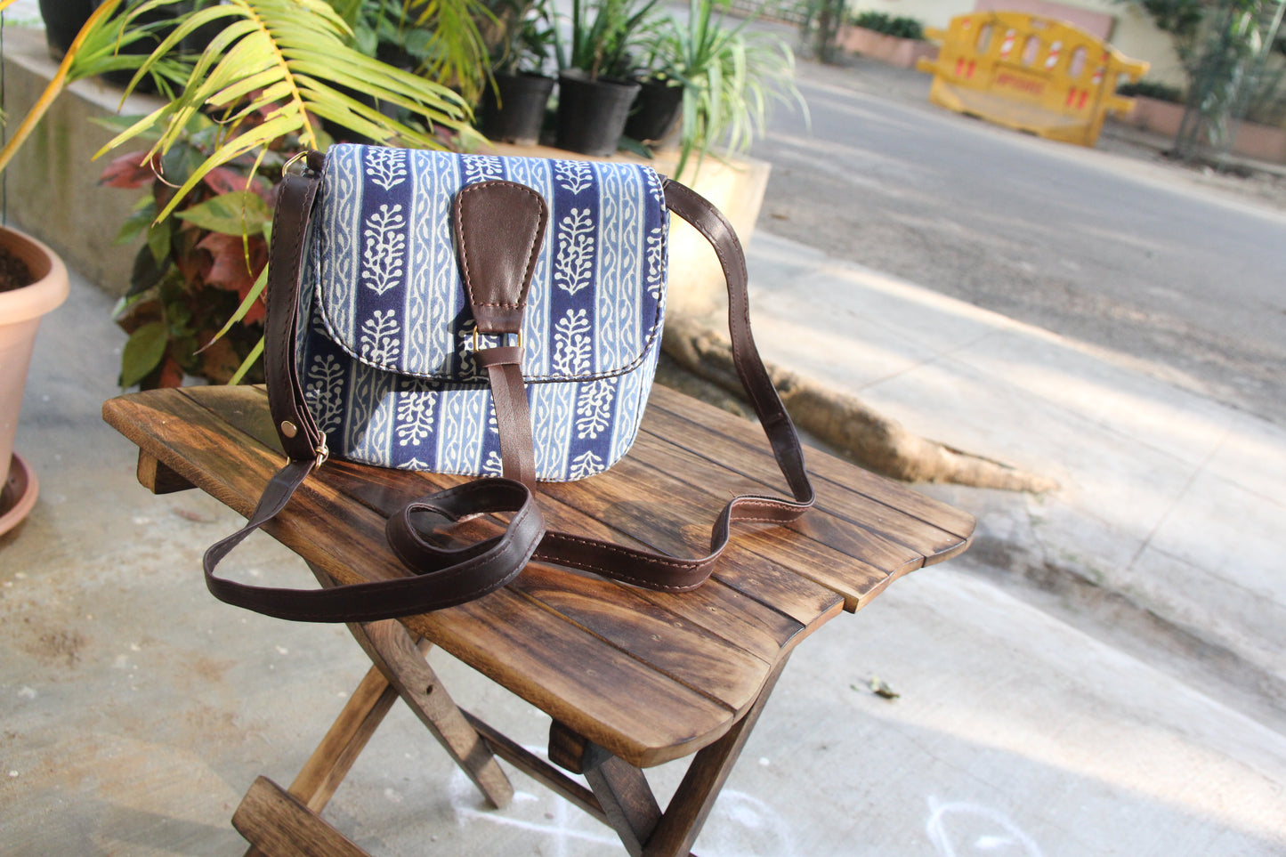 Hand Block Printed Sling Bag