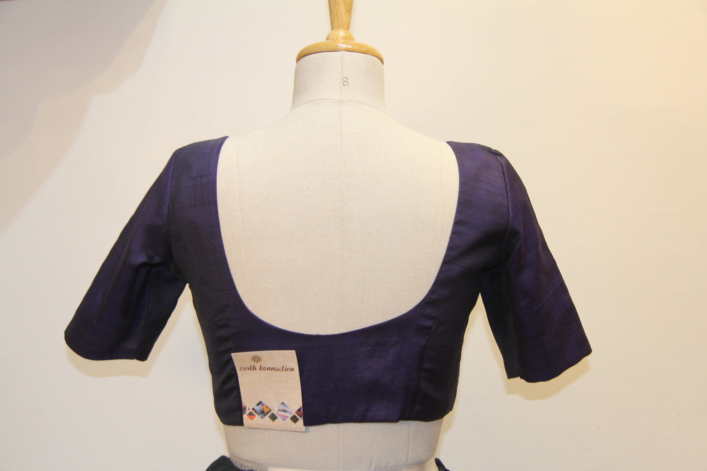 Pure silk Blue princess padded blouse
