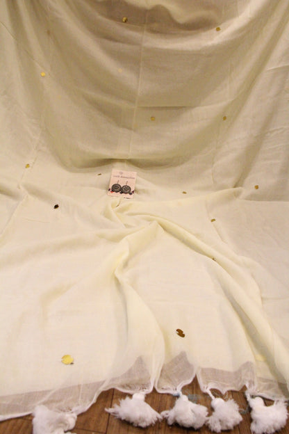 Mulmul cotton saree