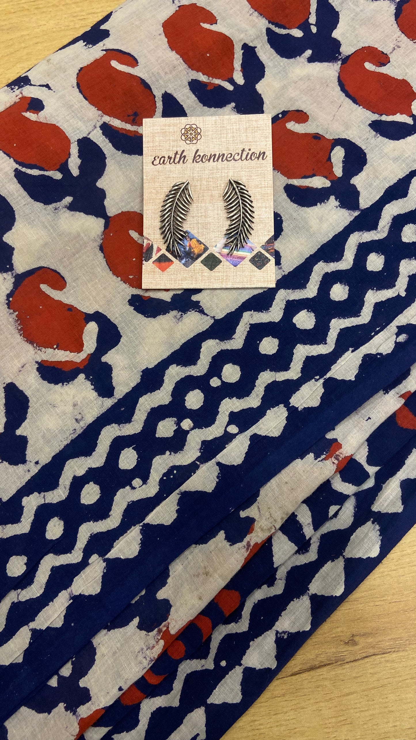 Block print Mulmul Cotton saree