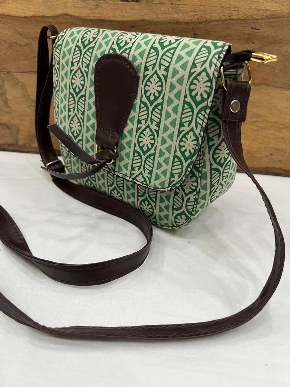 Hand Block Printed Sling Bag