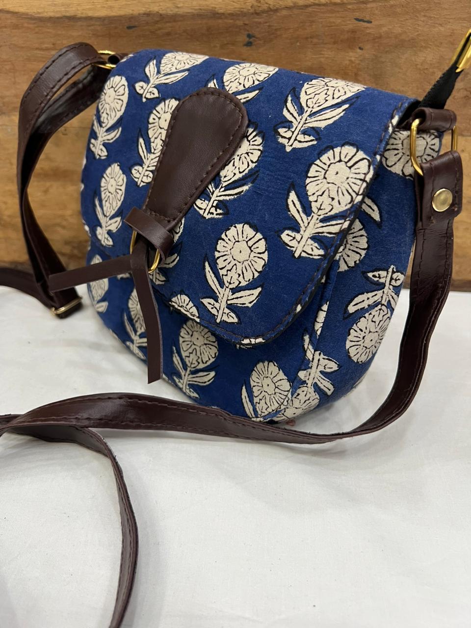 Hand Block Printed Sling Bag