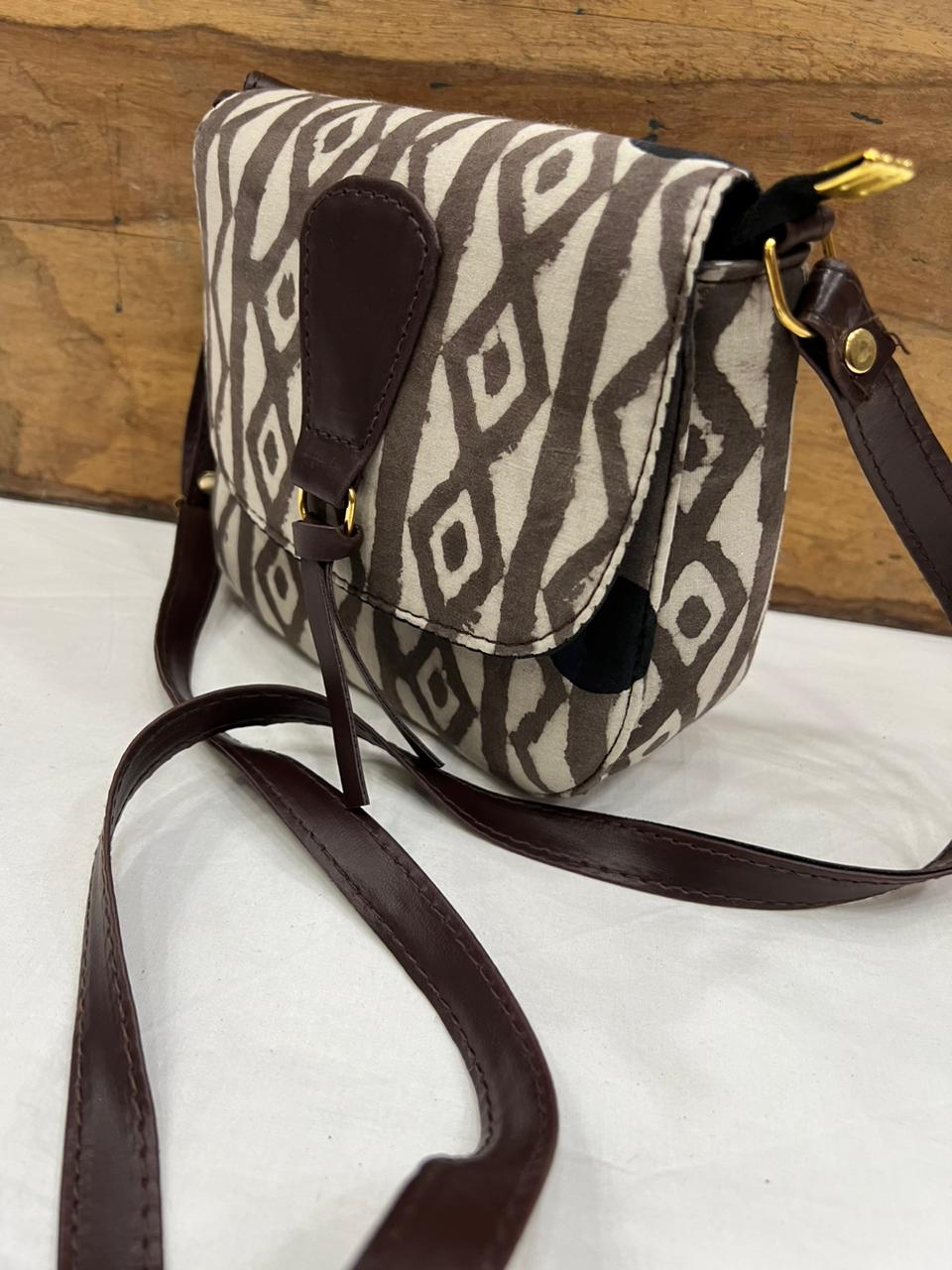 Hand Block Printed Sling Bag