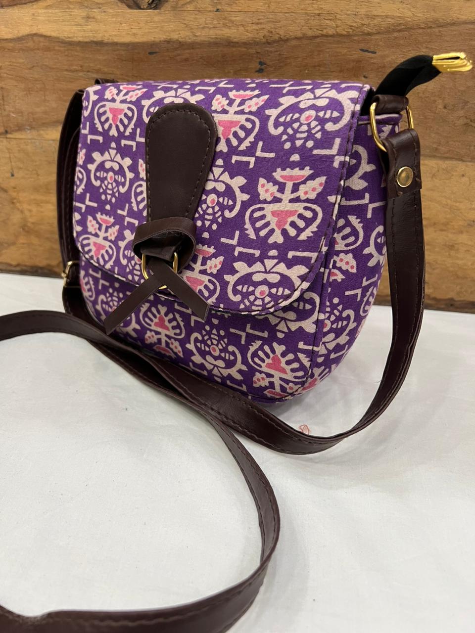 Hand Block Printed Sling Bag