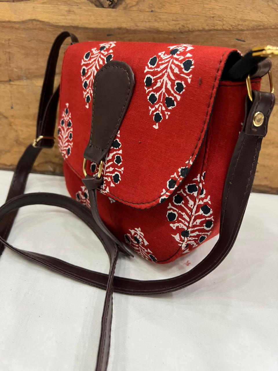 Hand Block Printed Sling Bag